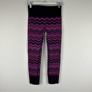 Lululemon Heathered Regal Plum Purple Ebb to Street Athleisure Leggings Size 4